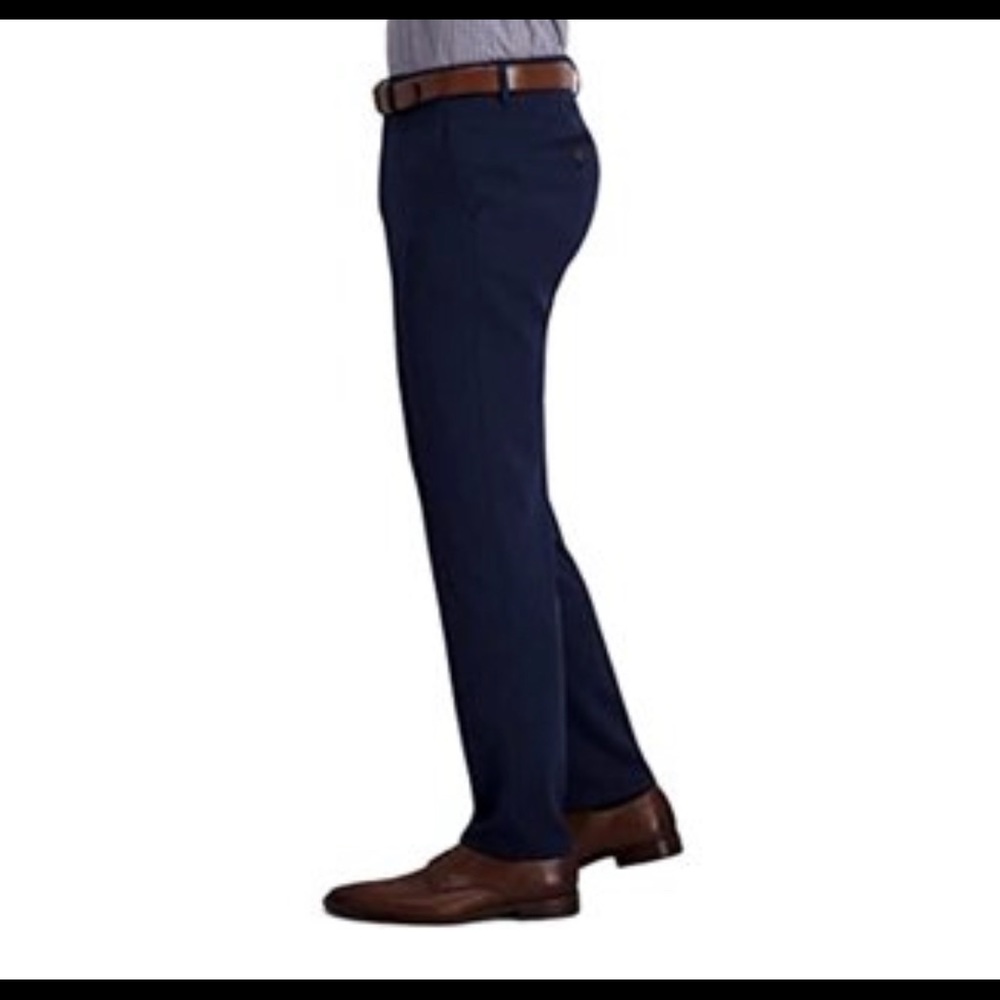 NWT Mens Blue 36Wx30L Hagger Flex Series H26 Slim Fit Dress Pants